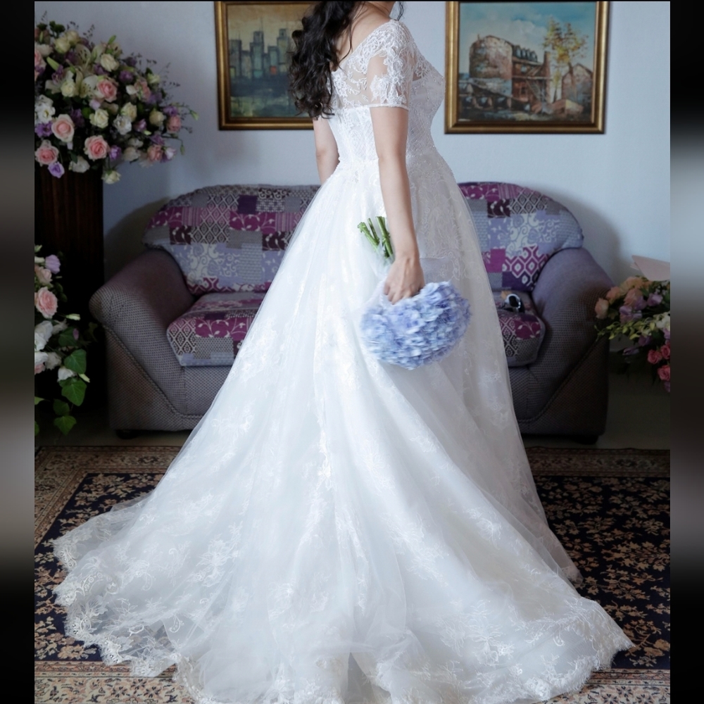 Wedding gown white dress